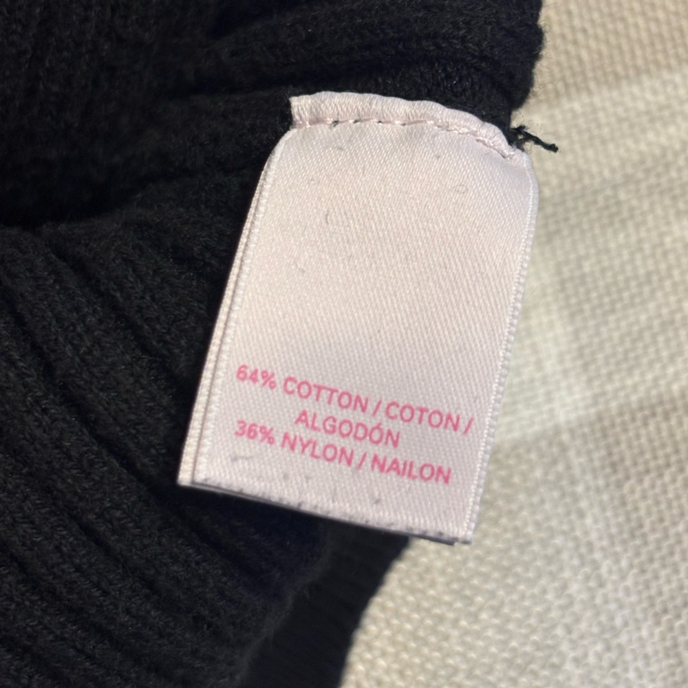 Victoria's Secret Black Ribbed Sweater - Picture 5 of 6